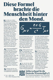 Anzeigenkampagne (Bild: Stifterverband-Archiv)