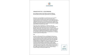 Wirkung hoch 100: Ausschreibung